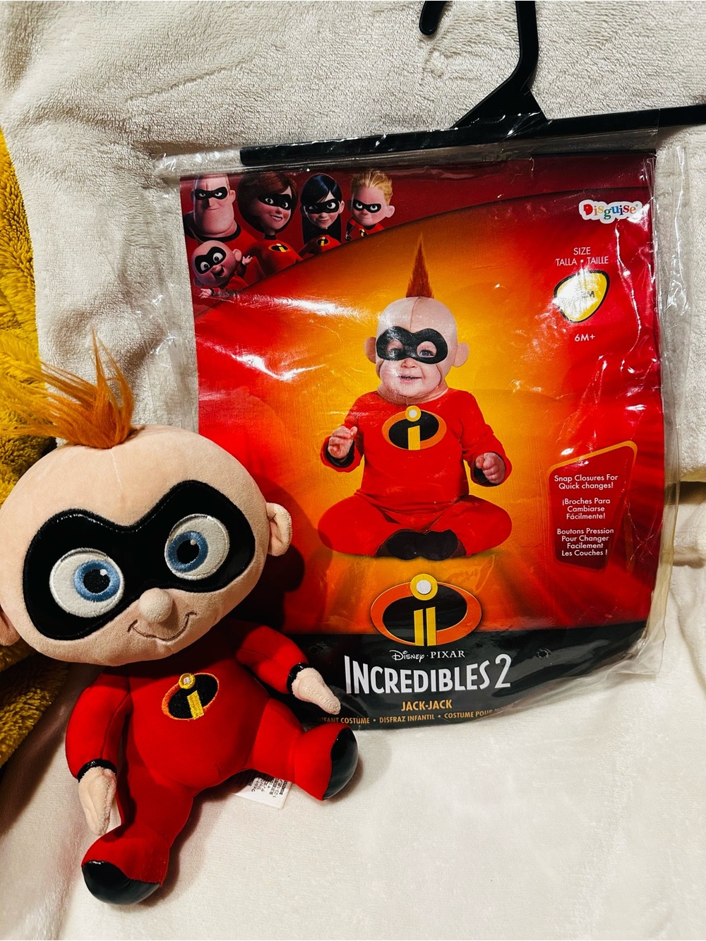Disney Jack-Jack Red and Black Plush Doll with Costume Pack